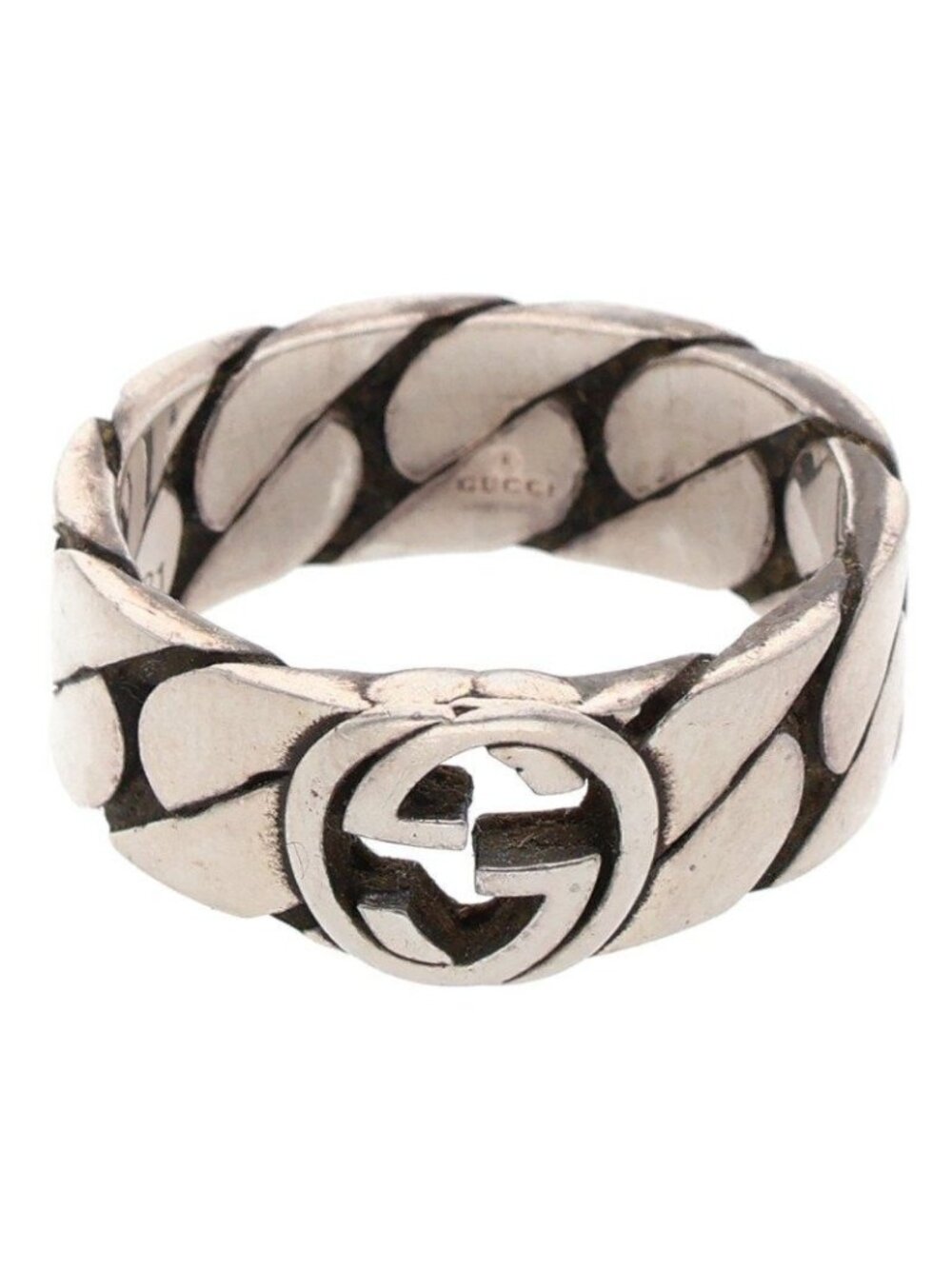 Gucci Interlocking Ring Silver